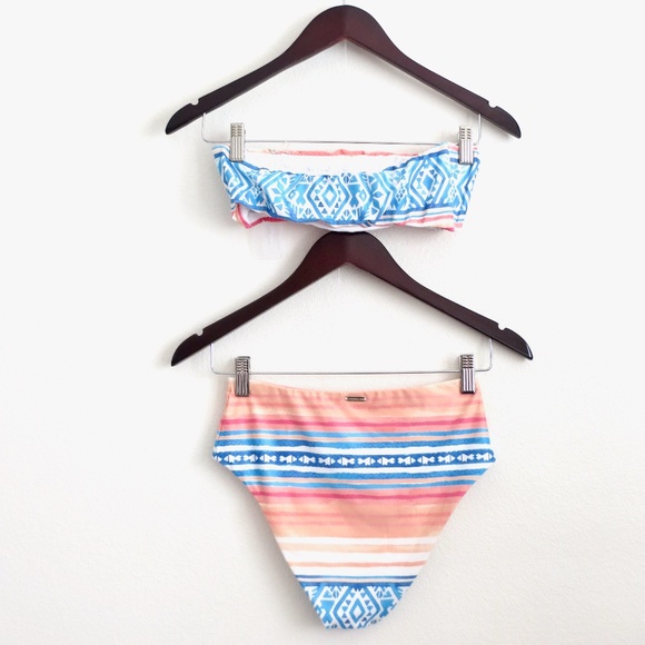 NEW! Kenny Flowers THE PALMILLA Bandeau Bikini Top & Bikini Bottom Set SZ M - Picture 11 of 15